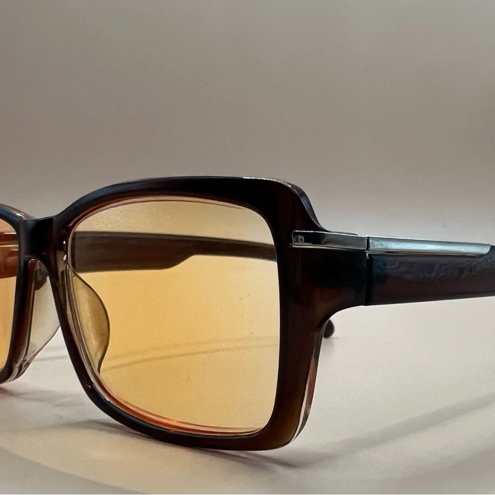 ABBOT OPTICAL -AMBER LENS-BLUE LIGHT BLOCKING GAMING & COMPUTER GLASSES W-MAG